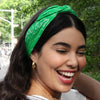 Green Beauty Bandana On Model Front Shot