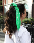 Green Beauty Bandana On Model Back Shot