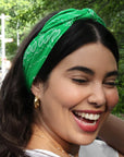 Green Beauty Bandana On Model Front Shot